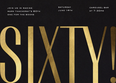 Living Large - 60th Birthday Invitation by Paperless Post