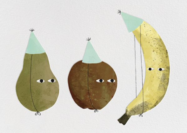 Fruit Party (Jon Klassen) - Birthday Card by Red Cap Cards