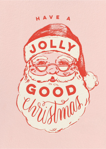 Vintage Santa Christmas Card