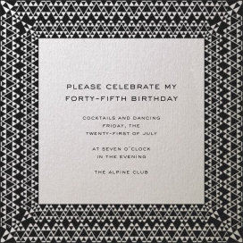 Triangle Deco Border by Paperless Post