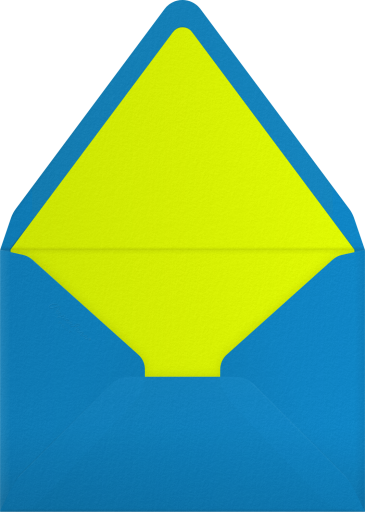 Retro Rainbow Party Invitation Envelope