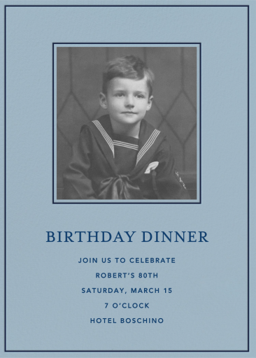Photo Border Birthday Invitation