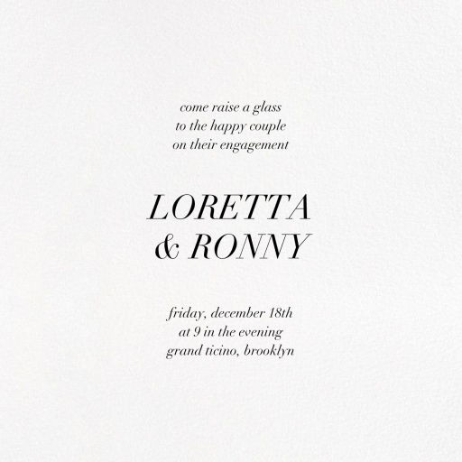 Love Struck - Photo - Engagement Party Invitation by Kelly Wearstler - Back