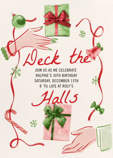 Holiday Gift Exchange Invitation