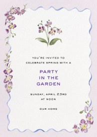 Purple Orchid (Riley Sheehey) - Party Invitation by Dogwood Hill