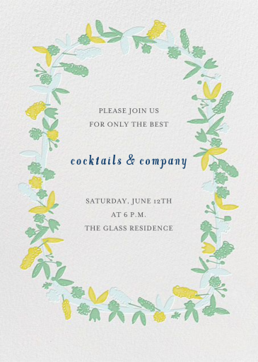 Fresh Cut Flowers - Invitation by Mr. Boddington's Studio