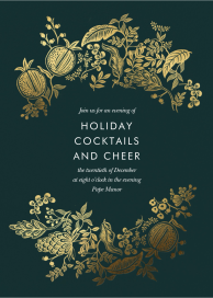 Gold Pomegranate - Holiday Party Invitation by Rifle Paper Co.