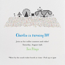 Coney Island Summer - Birthday Invitation by Mr. Boddington's Studio