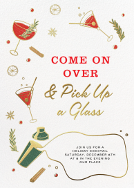 Jolly Glasses - Holiday Party Invitation by Paperless Post