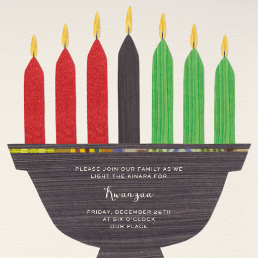 Kwanzaa - Seven Candles - Invitation by Paperless Post