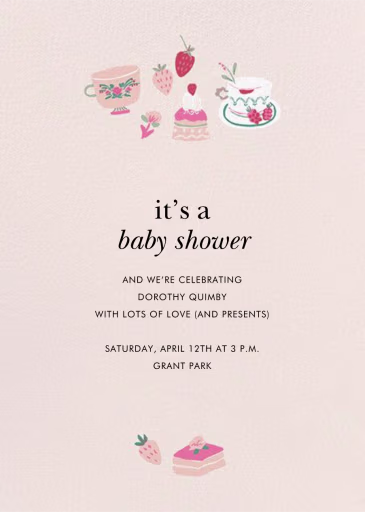 Berry Fun - Baby Shower Invitation by kate spade new york