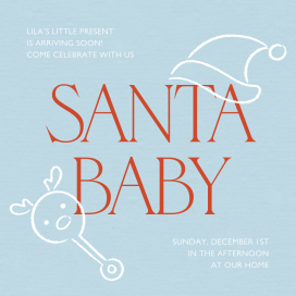 Santa Baby - Baby Shower Invitation by Paperless Post