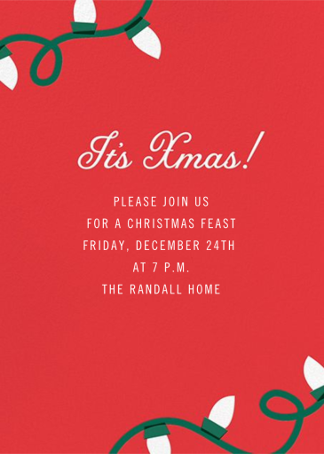 Party Just Beclaus - Christmas Party Invitation by Cheree Berry Paper & Design - Back