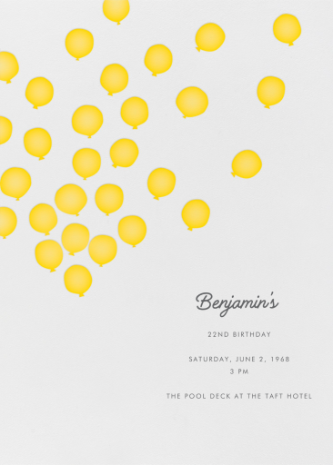 Balloons - Birthday Invitation by linda-harriett