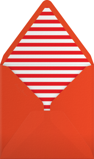 Photo Holiday Script Card Envelope
