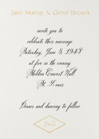 Like a Diamond - Wedding Invitation by Paperless Post