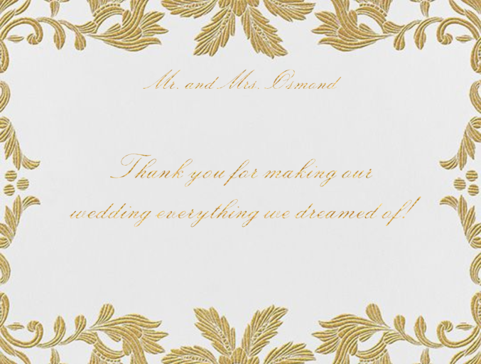 Leaf Lace II (Thank You) by Oscar de la Renta