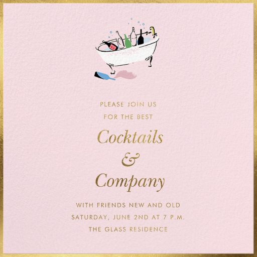 Bath Bar - Cocktail Party Invitation by kate spade new york