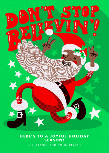 He’s Real - Holiday Card by Hello!Lucky