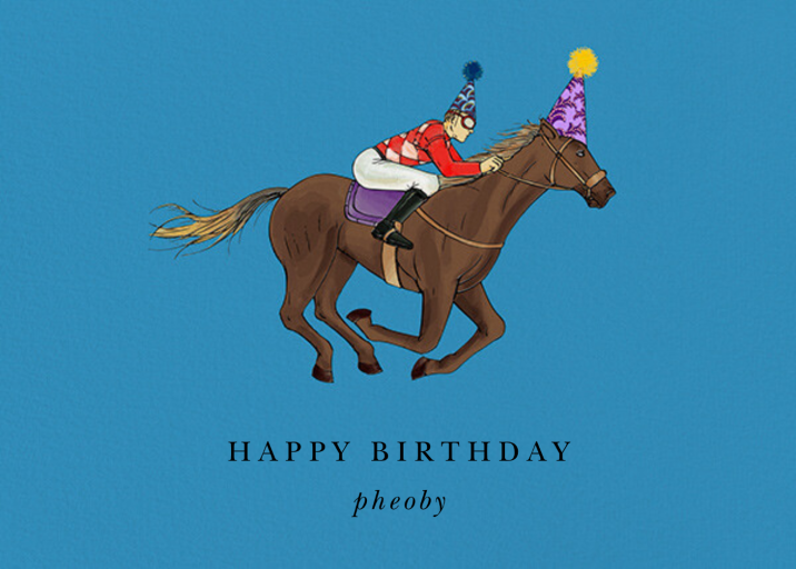 Thoroughbred Birthday by Paperless Post