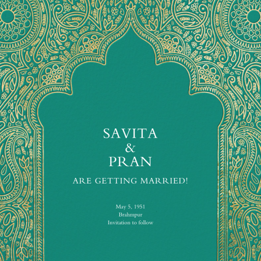 Dvaar (Save the Date) - Invitation by Paperless Post