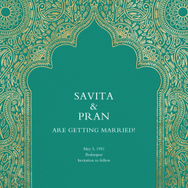 Dvaar (Save the Date) by Paperless Post