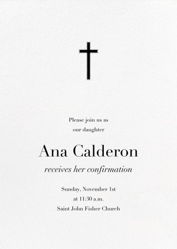 Blanc - Confirmation Invitation by Paperless Post