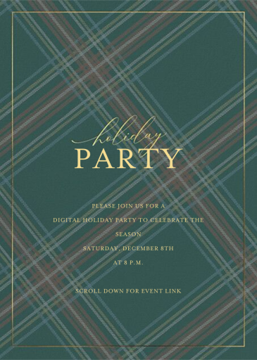 Tartan Soirée - Corporate Holiday Party Invitation by Sugar Paper