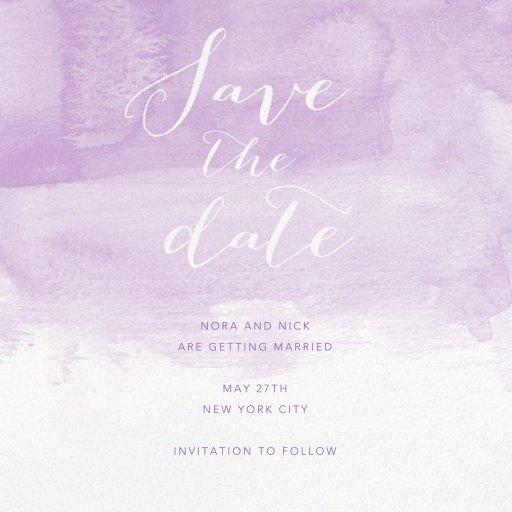 Color Wash - Save the Date by Paperless Post