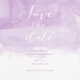 Color Wash - Save the Date by Paperless Post