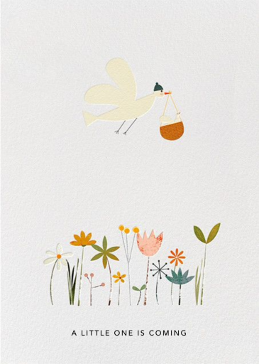 Birdie in Basket (Blanca Gómez) - Greeting Card by Red Cap Cards