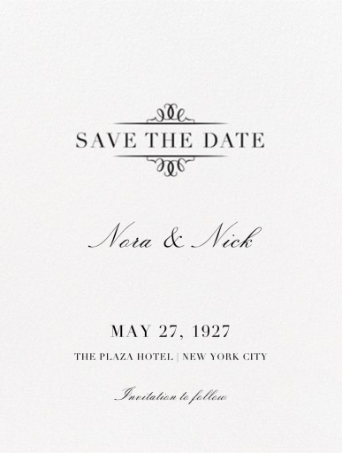 Cheverny (Save The Date) by Crane & Co.