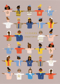 All Together Now - Christmas Card by Carolyn Suzuki Studio