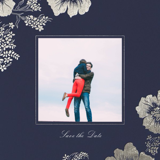 Falling Poppies II (Photo Save the Date) - Save the Date by Oscar de la Renta