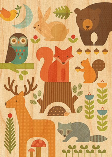 Forest Parade (Double-sided) by Petit Collage