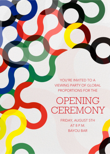 Abstract Rings - Sports Invitation by Paperless Post