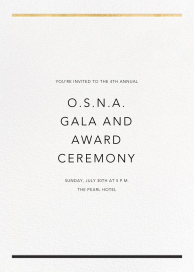 Minimal Foil Border - Gala Invitation by Paperless Post