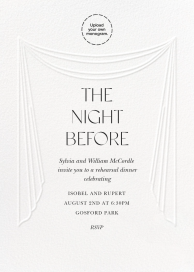 Effortless Drape - Rehearsal Dinner Invitation by Paperless Post