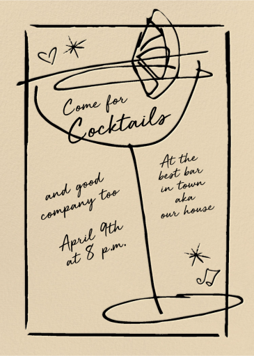 Sip and Celebrate - Party Invitation by Pulp Templates Co.