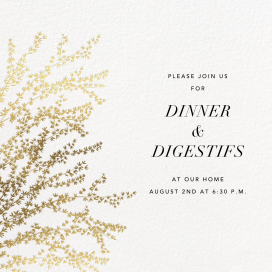 Forsythia Branch - Cocktail Party Invitation by Paperless Post