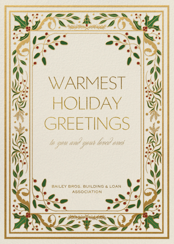 Dickens Holiday Card Send online instantly Track opens