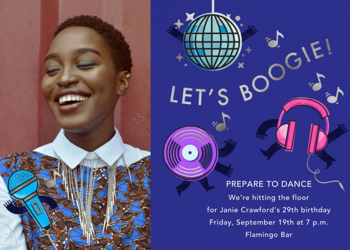 Boogie Baby - Birthday Invitation by Paperless Post