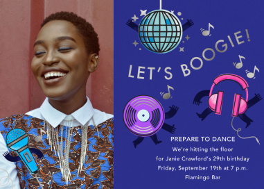 Boogie Baby - Birthday Invitation by Paperless Post