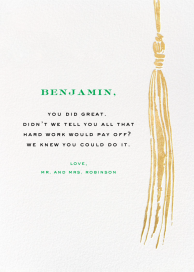 KSNY Tassel - Graduation Card by kate spade new york