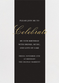 Celebration Stripe - Birthday Invitation by Sugar Paper