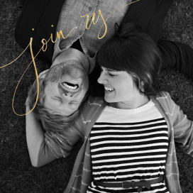 Join Us (Photo) - Save the Date by Linda and Harriett