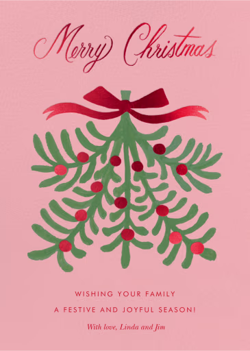 Mistletoe Merry - Christmas Card by Rifle Paper Co.