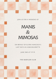 Organic Check - Bachelorette Party Invitation by Paperless Post