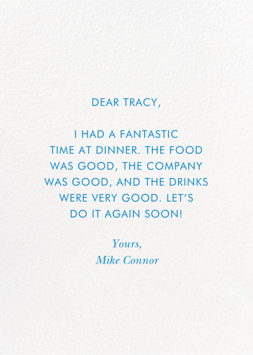 Delft Thank You - Business Greeting Card by Rifle Paper Co. - Back