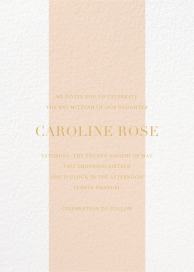 Classic Stripe - Invitación religiosa de Sugar Paper